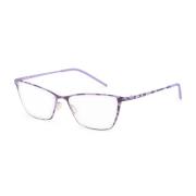 Metalen Montuur Zonnebril Made in Italia , Purple , Dames