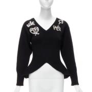 Pre-owned Wool tops Alexander McQueen Pre-owned , Black , Dames