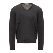 Royal V-Hals Trui Filippo De Laurentiis , Black , Heren