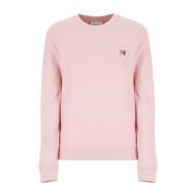 Roze Fox Head Sweatshirt Maison Kitsuné , Pink , Dames