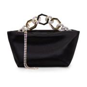 Satin Handtassen Gedebe , Black , Dames