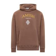 Hoodie Amish , Brown , Heren