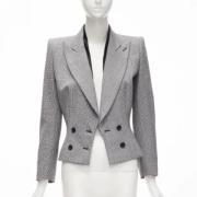 Pre-owned Wool outerwear Alexander McQueen Pre-owned , Gray , Dames