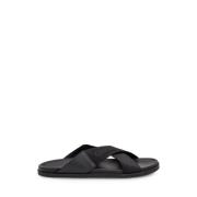 Gekruiste Band Sandalen Givenchy , Black , Heren