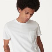 Stijlvolle Heren T-Shirt van Katoen K-Way , White , Heren