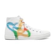 Multikleur hoge sneakers met spuitverfeffect Vivienne Westwood , Multi...