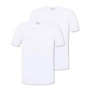 T-shirt tweepak Hanro , White , Heren