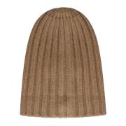 Cashmere Beanie Laneus , Brown , Heren