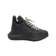 Pre-owned Leather sneakers Rick Owens Pre-owned , Black , Dames