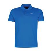 Logo Polo Shirt Barbour , Blue , Heren