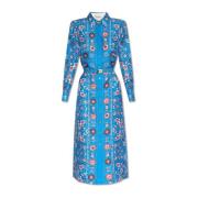 Zijden jurk Tory Burch , Blue , Dames