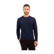 Marineblauwe Wol-Kasjmier-Blend Trui Brooks Brothers , Blue , Heren