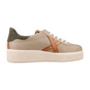 Stijlvolle Sneakers voor Modebewuste Vrouwen Munich , Beige , Dames