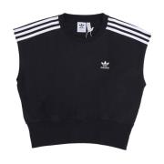 Zwarte Waist Cinch Tee - Streetwear Collectie Adidas , Black , Dames