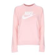 Essential Crew HBR Sweatshirt Nike , Pink , Dames