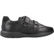 Stijlvolle Casual Sneakers voor Mannen Geox , Black , Heren