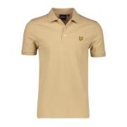 Beige Poloshirt Korte Mouw Lyle & Scott , Beige , Heren