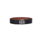 Zwarte Omkeerbare Riem Tory Burch , Black , Dames