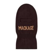 Logo Balaclava Skimasker Mackage , Brown , Heren