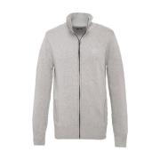 Cardigan met rits en zakken - Gris Collectie Schott NYC , Gray , Heren