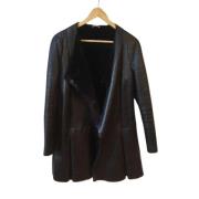 Pre-owned Fur outerwear Miu Miu Pre-owned , Brown , Dames