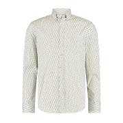 Casual Witte Bedrukte Overhemd State of Art , White , Heren