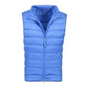 Blauwe Bodywarmer met Rits Gant , Blue , Heren