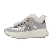 Diamanta Stijlvolle Sneakers voor Vrouwen Geox , Gray , Dames