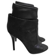 Pre-owned Leather boots Giuseppe Zanotti Pre-owned , Black , Dames