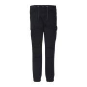 Cargo Stretch Multipocket Broek Schott NYC , Black , Heren