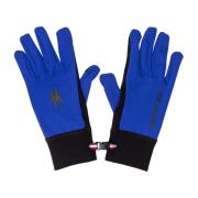 Blauwe Handschoenen met Logo Patch en Rubberen Inzetstuk Moncler , Blu...
