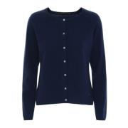 Navy Blauwe Kasjmier Cardigan 50067 Btfcph , Blue , Dames