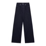 Re-Issue Denim Jeans, Donkere Wassing, Hoge Taille, Flare Fit Roy Roge...