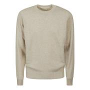 Wollen Cashmere Crewneck Sweater Filippo De Laurentiis , Beige , Heren