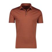 Gestreept Oranje Polo Shirt Desoto , Orange , Heren
