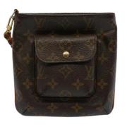 Pre-owned Canvas clutches Louis Vuitton Vintage , Brown , Dames