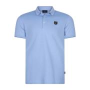 Poloshirt met korte mouwen in lichtblauw Cavallaro , Blue , Heren