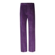 Katoenen Fluwelen Broek, Middelhoge Taille, Regular Fit Dsquared2 , Pu...