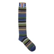 Italiaanse Stretch Katoenen Lange Sokken Gallo , Multicolor , Heren