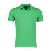 Groene poloshirt met korte mouwen Gant , Green , Heren