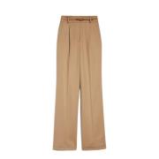 Wollen Broek - Groot Assortiment Max Mara , Beige , Dames