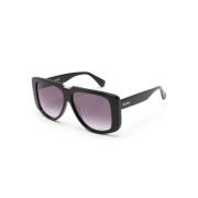 Mm0075 01B Sungles Max Mara , Black , Dames