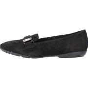 Stijlvolle Comfortabele Loafers Vrouwen Geox , Black , Dames