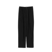 Broek met hoge taille en rits Balenciaga , Black , Heren