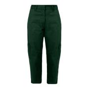 Tapered Trousers BomBoogie , Green , Dames