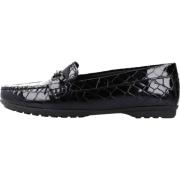 Stijlvolle comfortabele loafers voor vrouwen Geox , Black , Dames
