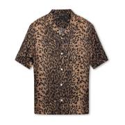 ‘Leoza’ shirt met dierenmotief AllSaints , Brown , Heren