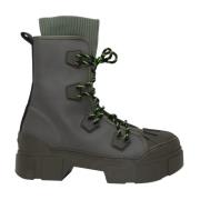 Groene Militaire Rock Trekking Laarzen Vic Matié , Green , Dames