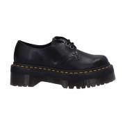 Veterschoenen van zwart leer Dr. Martens , Black , Dames