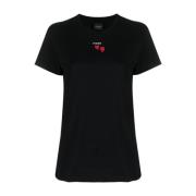 Zwarte T-shirts en Polos met Lage Hak Pinko , Black , Dames